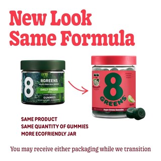 Foto 2 | Foto 2 | Gomitas Suplemento 8greens Daily Greens con Sabor a Manzana 50 Unidades - Venta Internacional