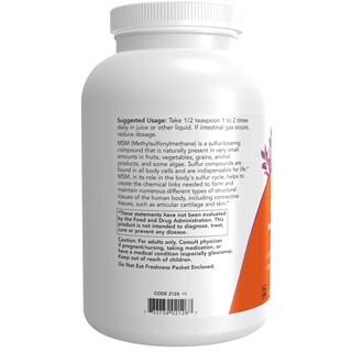 Foto 3 | Foto 3 | Suplemento Now MSM Metilsulfonilmetano en Polvo 454 g - Venta Internacional