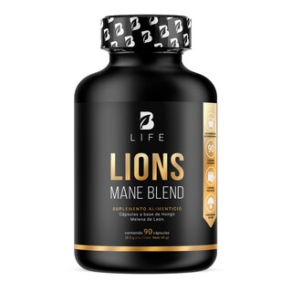 Foto 1 | Foto 1 | Suplemento Alimenticio Hongo Melena de León Puro 90 Cápsulas Ingredientes Naturales Lions Mane Blend B Life