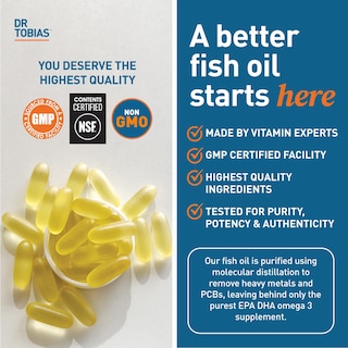 Foto 4 | Foto 4 | Suplemento de Aceite de Pescado Omega 3 del Dr. Tobias de Triple Concentración 2000 mg - Venta Internacional