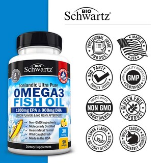 Foto 6 | Foto 6 | Suplemento Bioschwartz Omega 3 de Aceite de Pescado 90 Cápsulas Blandas - Venta Internacional