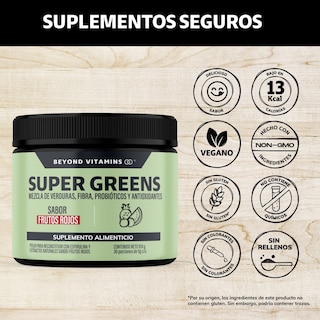 Foto 5 | Foto 5 | Suplemento Alimenticio Beyond Vitamins Super Greens, Jugo Verde En Polvo Con Té Matcha, Espirulina, Bloom 150g