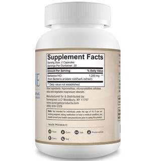 Foto 2 | Foto 2 | Suplemento Sunergetic Premium Berberine 1200 Mg 60 Cápsulas - Venta Internacional