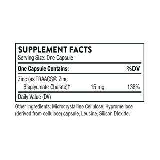 Foto 2 | Foto 2 | Suplemento de Bisglicinato de Zinc Thorne De 15 Mg para La Piel Los Ojos Y El Sistema Inmunitario - Venta Internacional