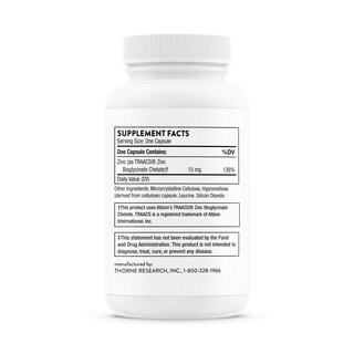 Foto 3 | Foto 3 | Suplemento de Bisglicinato de Zinc Thorne De 15 Mg para La Piel Los Ojos Y El Sistema Inmunitario - Venta Internacional
