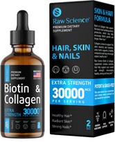 Suplemento de Colágeno Líquido y Biotina de Raw Science - Venta Internacional