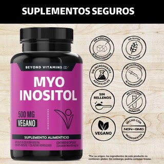 Foto 2 | Foto 2 | Suplemento Alimenticio Myo Inositol Y Colágeno Hidrolizado Beyond Vitamins 60 Cápsulas