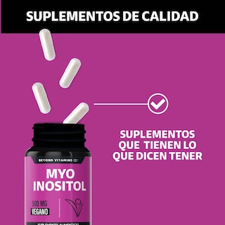 Foto 4 | Foto 4 | Suplemento Alimenticio Myo Inositol Y Colágeno Hidrolizado Beyond Vitamins 60 Cápsulas