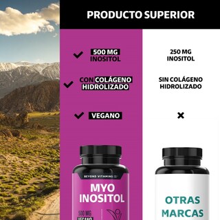 Foto 5 | Foto 5 | Suplemento Alimenticio Myo Inositol Y Colágeno Hidrolizado Beyond Vitamins 60 Cápsulas