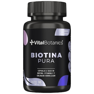 Foto 1 | Foto 1 | Biotina Pura Vitalbotanics con 60 Capsulas