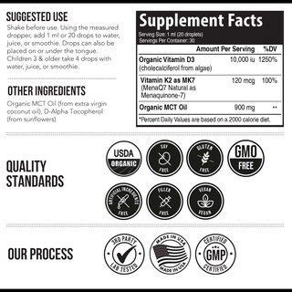 Foto 7 | Foto 7 | Suplemento Triquetra Health Organic Plant D3 + K2 10.000 Ui - Venta Internacional