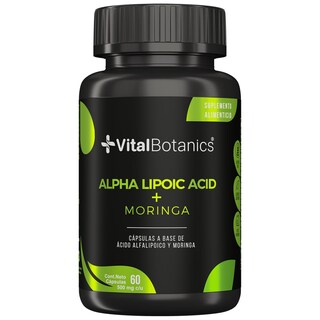 Foto 1 | Foto 1 | Suplemento Alimenticio VitalBotanics Ácido Alfa Lipoico + Moringa 60 Cápsulas