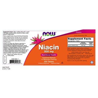Foto 2 | Foto 2 | Suplemento Now Niacina 500 Mg De Liberación Sostenida - Venta Internacional