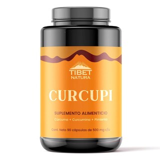 Foto 1 | Foto 1 | Cúrcuma Curcumina Pimienta 90 Capsulas Tibet Curcupi