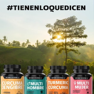 Foto 5 | Foto 5 | Suplemento Alimenticio Beyond Vitamins Cúrcuma, Jengibre Con Pimienta Negra 180 Cápsulas