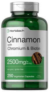 Foto 1 | Foto 1 | Suplemento Horbäach Cinnamon con Picolinato de Cromo 2500 mg 250 Cápsulas - Venta Internacional