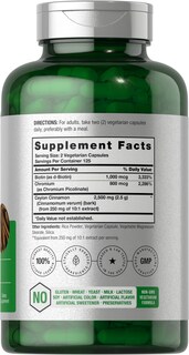 Foto 2 | Foto 2 | Suplemento Horbäach Cinnamon con Picolinato de Cromo 2500 mg 250 Cápsulas - Venta Internacional