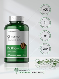 Foto 5 | Foto 5 | Suplemento Horbäach Cinnamon con Picolinato de Cromo 2500 mg 250 Cápsulas - Venta Internacional