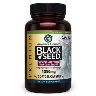 Foto 1 | Foto 1 | Aceite de Semillas Negras Premium Supplement Amazing Herbs 60 Cápsulas - Venta Internacional
