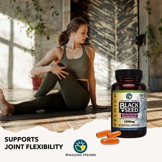 Foto 7 | Foto 7 | Aceite de Semillas Negras Premium Supplement Amazing Herbs 60 Cápsulas - Venta Internacional