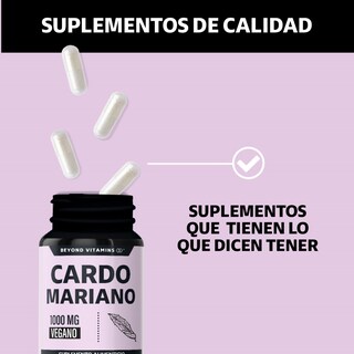 Foto 4 | Foto 4 | Suplemento Alimenticio Beyond Vitamins  Cardo Mariano Con Raíz De Cúrcuma 60 Cápsulas