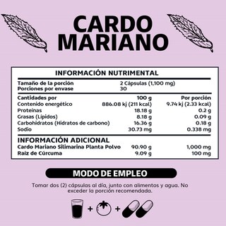 Foto 6 | Foto 6 | Suplemento Alimenticio Beyond Vitamins  Cardo Mariano Con Raíz De Cúrcuma 60 Cápsulas