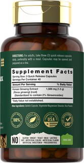 Foto 2 | Foto 2 | Suplemento Carlyle Korean Panax Ginseng 1500 mg 120 Cápsulas - Venta Internacional