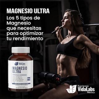 Foto 5 | Foto 5 | Pack 3 Frascos De Magnesio Ultra Nutrientes Vidalabs México
