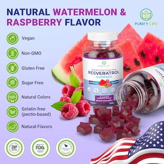Foto 4 | Foto 4 | Gomitas de Resveratrol Purify Life Sin Azúcar 1500 Mg - Venta Internacional