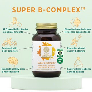 Foto 3 | Foto 3 | Suplemento Pure Synergy Super B-Complex 60 Comprimidos - Venta Internacional