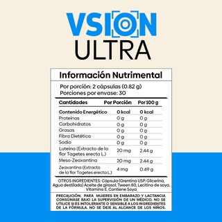 Foto 2 | Foto 2 | Suplemento Vsion Ultra Laboratorios Wöhl Luteina Zeaxantina Pack 6 Frascos