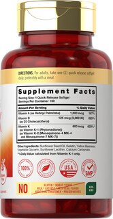 Foto 2 | Foto 2 | Suplemento Carlyle Vitamin ADK 150 Cápsulas Blandas sin OGM sin Gluten - Venta Internacional