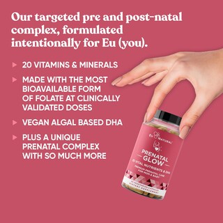 Foto 3 | Foto 3 | Vitaminas Prenatales Glow para Mujeres 20 en 1 con Ácido Fólico y Dha - Venta Internacional