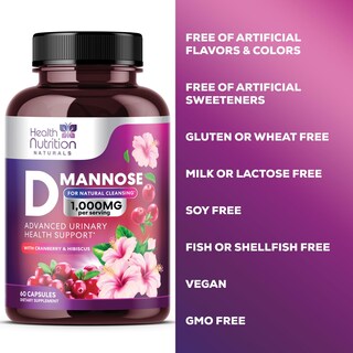 Foto 7 | Foto 7 | Suplemento Health Nutrition Naturals Con D-manosa y Arándano - Venta Internacional
