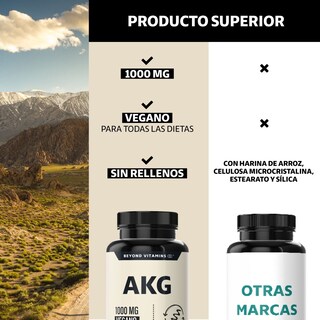 Foto 3 | Foto 3 | Suplemento Alimenticio Beyond Vitamins Akg Ácido Alfa Cetoglutárico 1000mg 60 Cápsulas