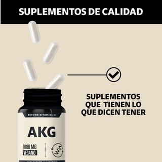 Foto 4 | Foto 4 | Suplemento Alimenticio Beyond Vitamins Akg Ácido Alfa Cetoglutárico 1000mg 60 Cápsulas