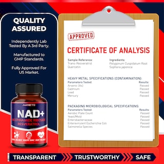 Foto 5 | Foto 5 | Suplemento Aumeto Nad+ Con Nicotinamida Ribósido Nr, Resveratrol - Venta Internacional.
