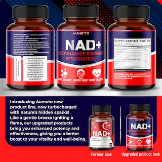 Foto 6 | Foto 6 | Suplemento Aumeto Nad+ Con Nicotinamida Ribósido Nr, Resveratrol - Venta Internacional.