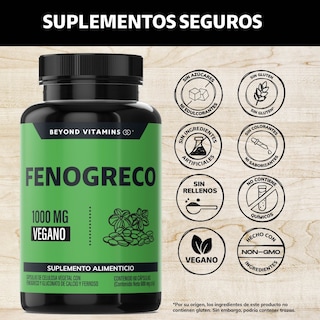 Foto 2 | Foto 2 | Suplemento Alimenticio Beyond Vitamins Fenogreco, Calcio Y Hierro 60 Cápsulas
