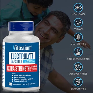 Foto 5 | Foto 5 | Cápsulas Electrolíticas Vitassium Extra Strength 100 Cápsulas - Venta Internacional
