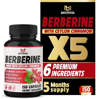 Foto 1 | Foto 1 | Suplemento Bmvinvol Berberine 150 Cápsulas con Canela de Ceilán - Venta Internacional