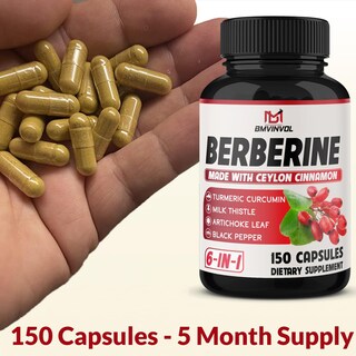 Foto 3 | Foto 3 | Suplemento Bmvinvol Berberine 150 Cápsulas con Canela de Ceilán - Venta Internacional