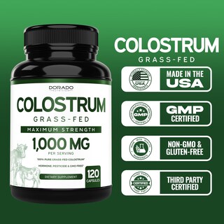 Foto 6 | Foto 6 | Suplemento Dorado Nutrition Calostro 1000 mg 120 Cápsulas Veganas - Venta Internacional