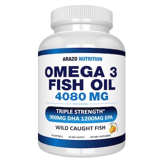 Foto 1 | Foto 1 | Aceite de Pescado Omega 3 Supplement Arazo Nutrition 4080 Mg 90 Cápsulas Blandas - Venta Internacional