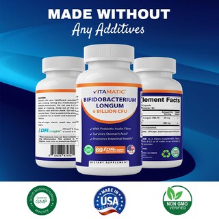 Foto 5 | Foto 5 | Suplemento Vitamínico Bifidobacterium Longum De 6 Mil Millones De Cfu - Venta Internacional.