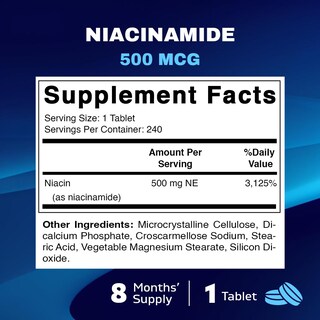 Foto 2 | Foto 2 | Suplemento Vitamatic de Niacinamida 500 Mg 240 Comprimidos - Venta Internacional