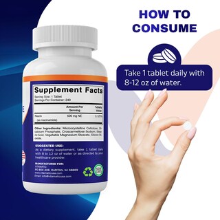 Foto 4 | Foto 4 | Suplemento Vitamatic de Niacinamida 500 Mg 240 Comprimidos - Venta Internacional