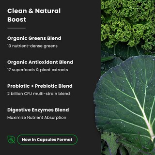 Foto 7 | Foto 7 | Suplemento Nutrachamps Organic Super Greens 150 Cápsulas - Venta Internacional