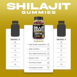 Foto 5 | Foto 5 | Gomitas Shilajit Supplement Dorado Nutrition 1000 mg 60 Unidades - Venta Internacional
