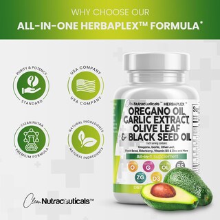 Foto 5 | Foto 5 | Suplemento Clean Nutraceuticals Herbaplex Immune Support 60 Cápsulas - Venta Internacional